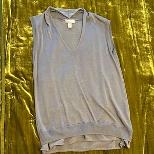 Grey sweater vest like top